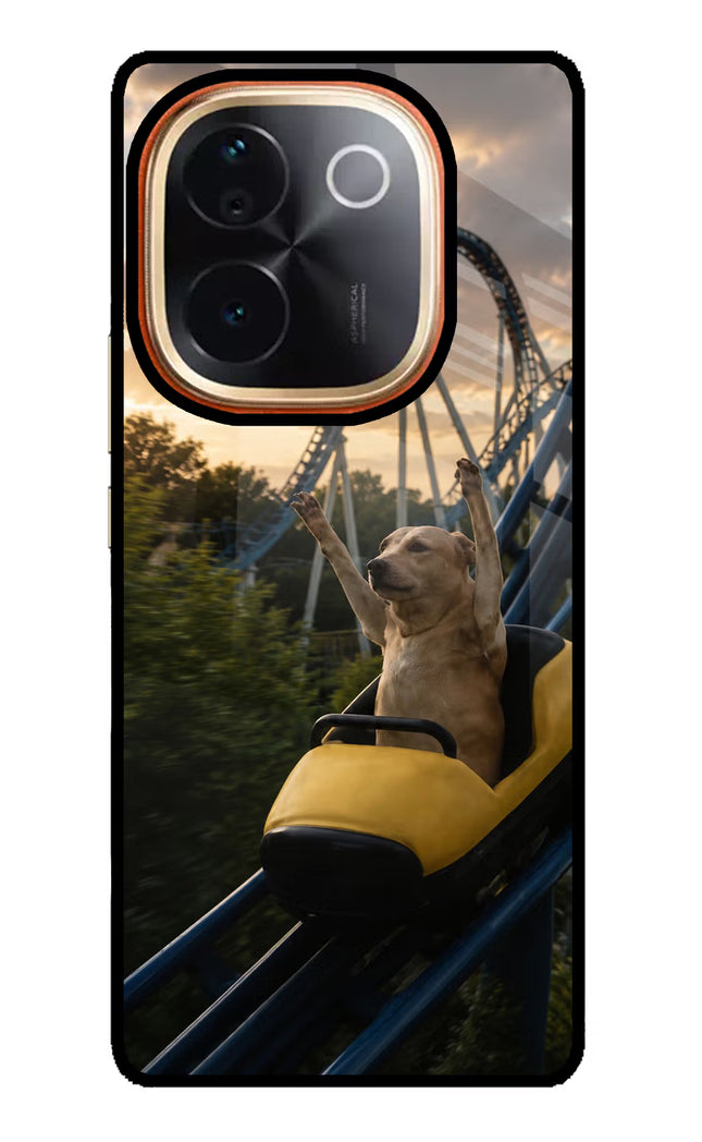 Rollercoaster Dog IQOO Z9S Pro 5G Glass Case