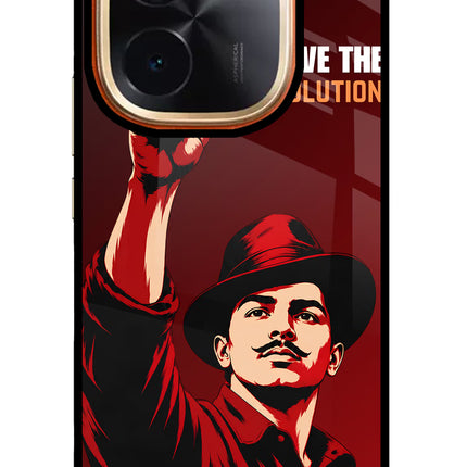 Bhagat Singh Revolution IQOO Z9S Pro 5G Glass Case Back Cover by Casekaro