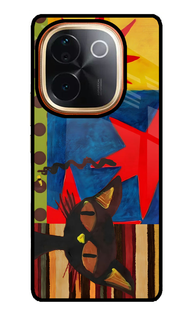 Pop Cat IQOO Z9S Pro 5G Glass Case