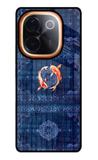 Koi Blue IQOO Z9S Pro 5G Glass Case