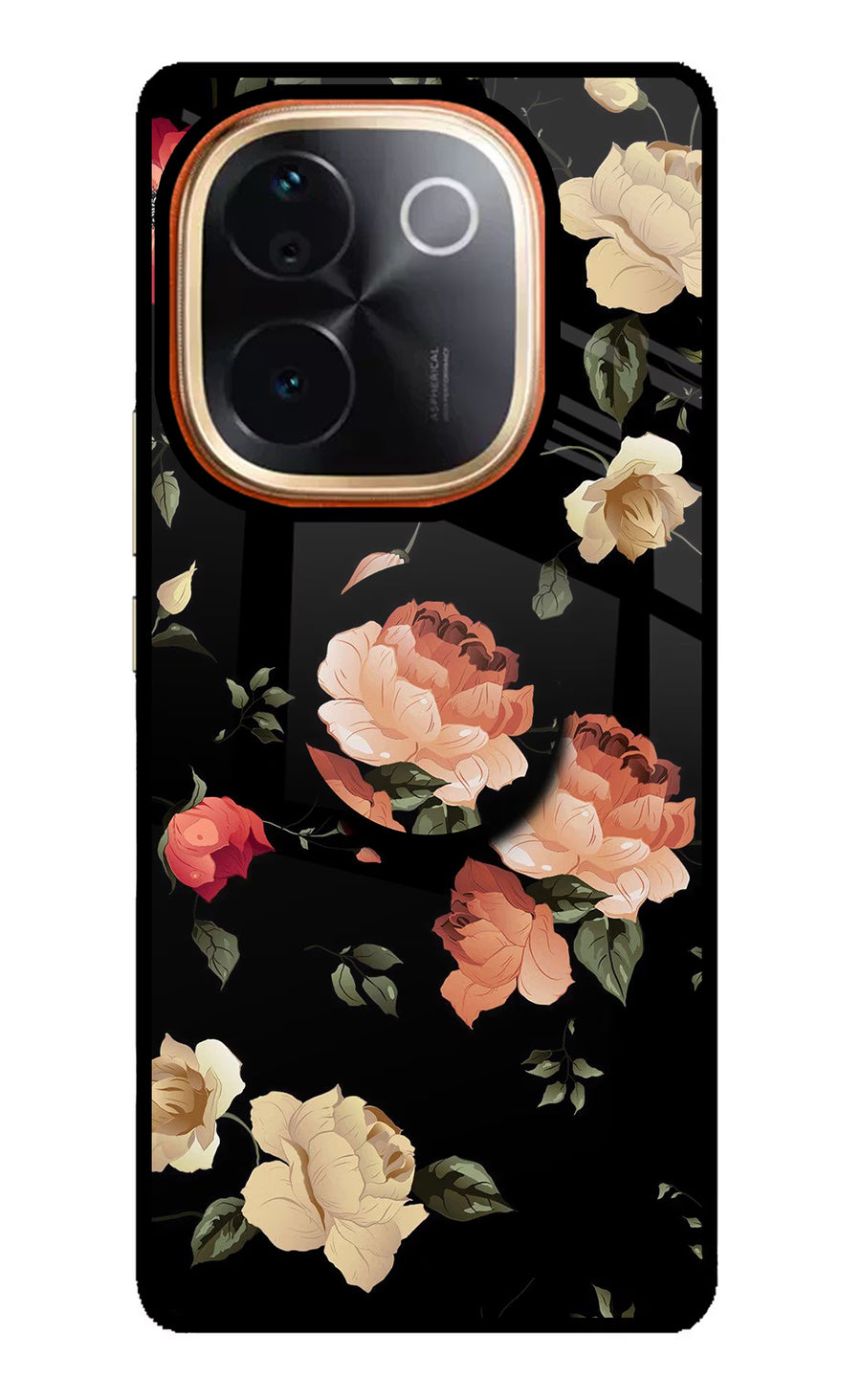 Flowers IQOO Z9S Pro 5G Pop Case, Glass case