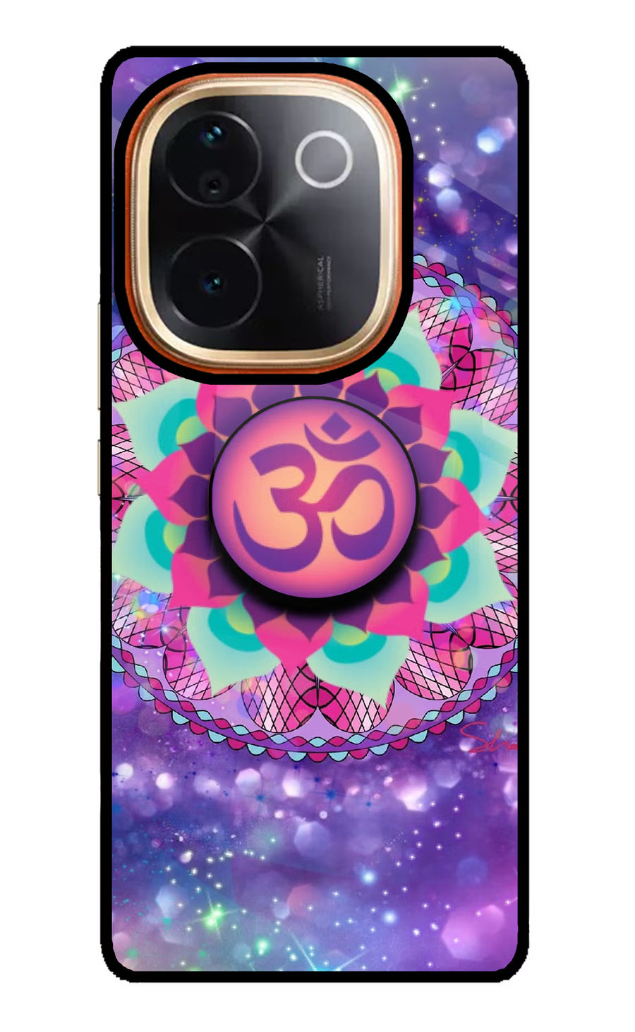 Om Purple IQOO Z9S Pro 5G Pop Case, Glass case