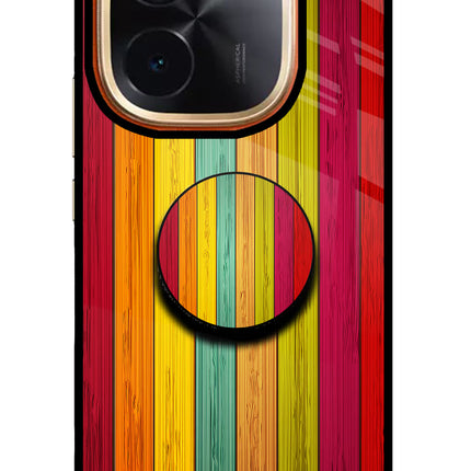 Multicolor Wooden IQOO Z9S Pro 5G Pop Case by Casekaro