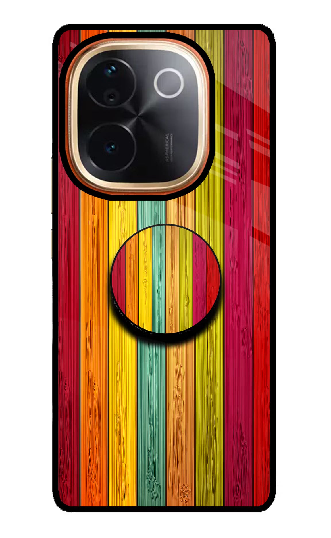 Multicolor Wooden IQOO Z9S Pro 5G Pop Case by Casekaro