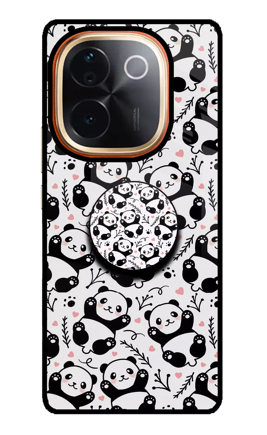 Cute Panda IQOO Z9S Pro 5G Pop Case, Glass case