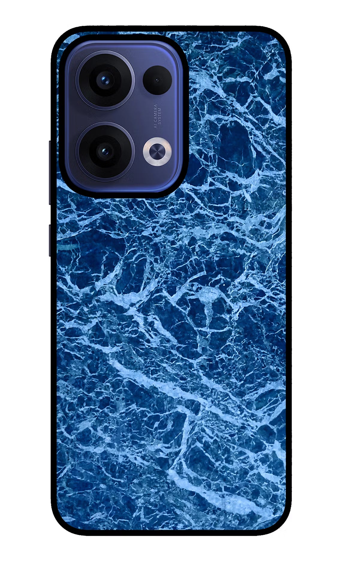 Blue Marble Oppo Reno13 5G Glass Case Back Cover by Casekaro