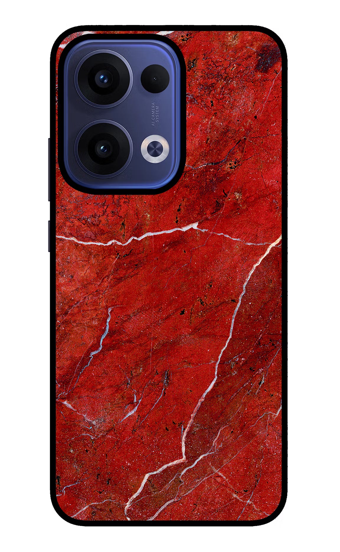 Red Marble Design Oppo Reno13 5G Glass Case