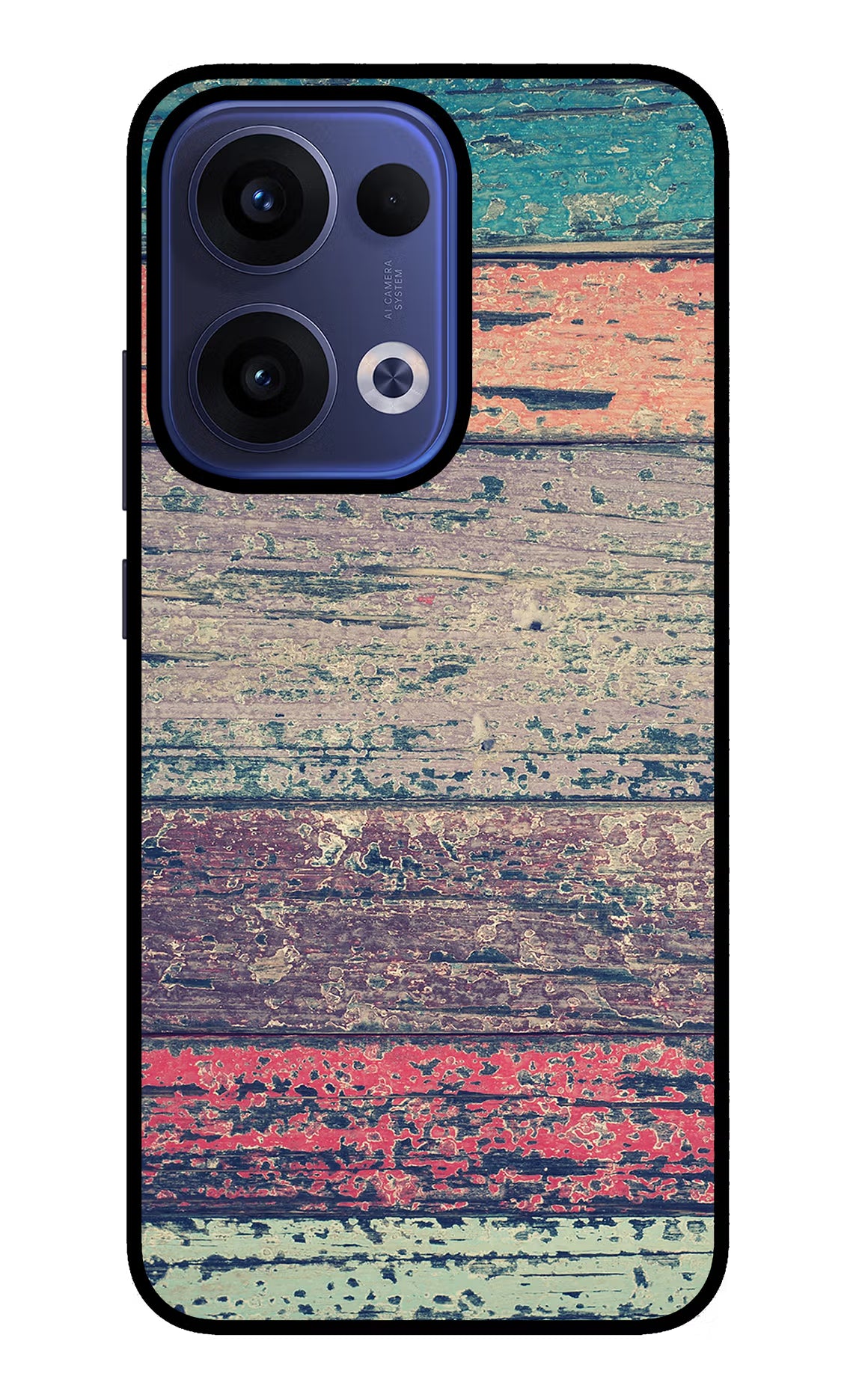 Colourful Wall Oppo Reno13 5G Glass Case Back Cover by Casekaro