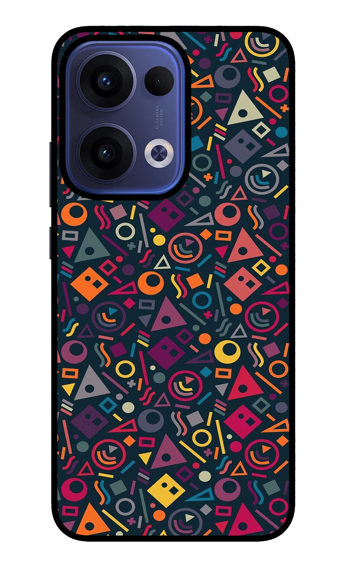 Geometric Abstract Oppo Reno13 5G Glass Case
