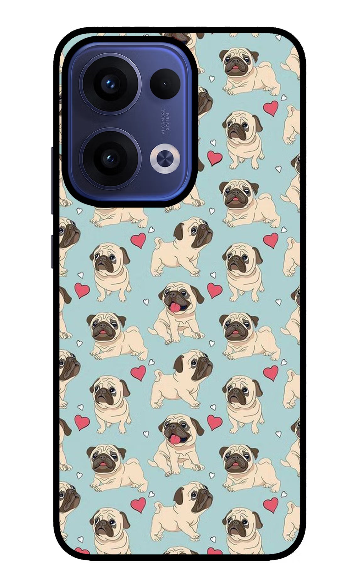 Pug Dog Oppo Reno13 5G Glass Case