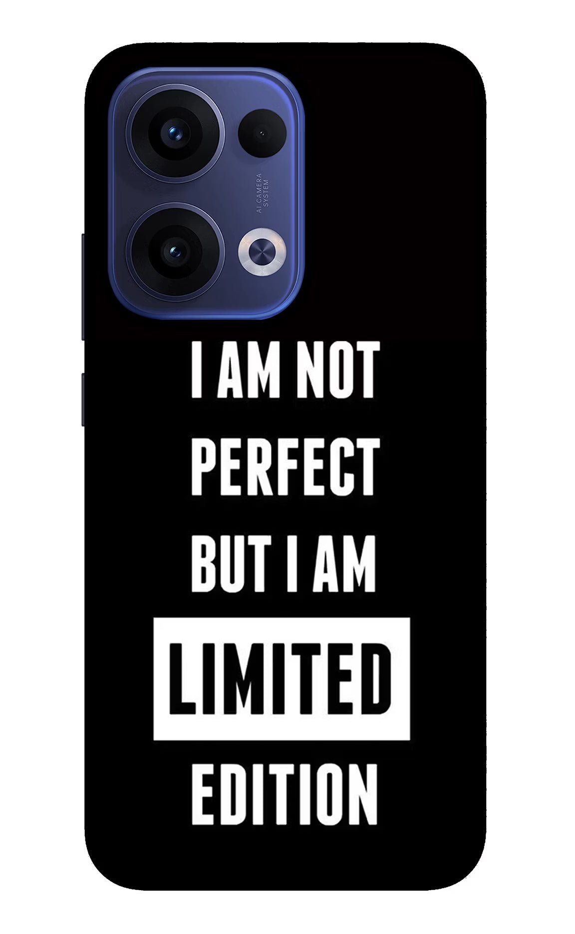 I Am Not Perfect But I Am Limited Edition Oppo Reno13 5G Glass Case Back Cover by Casekaro
