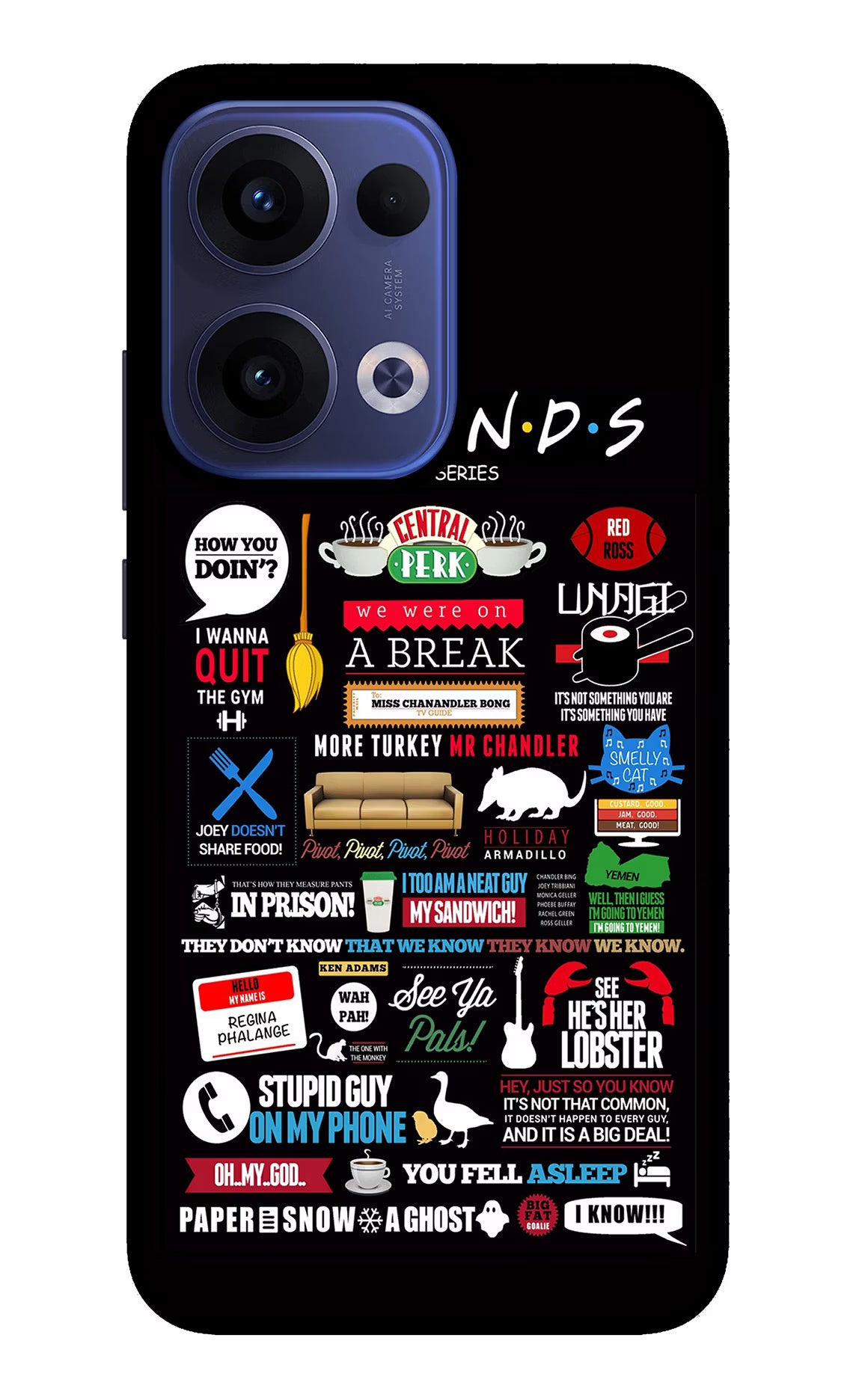 FRIENDS Oppo Reno13 5G Glass Case