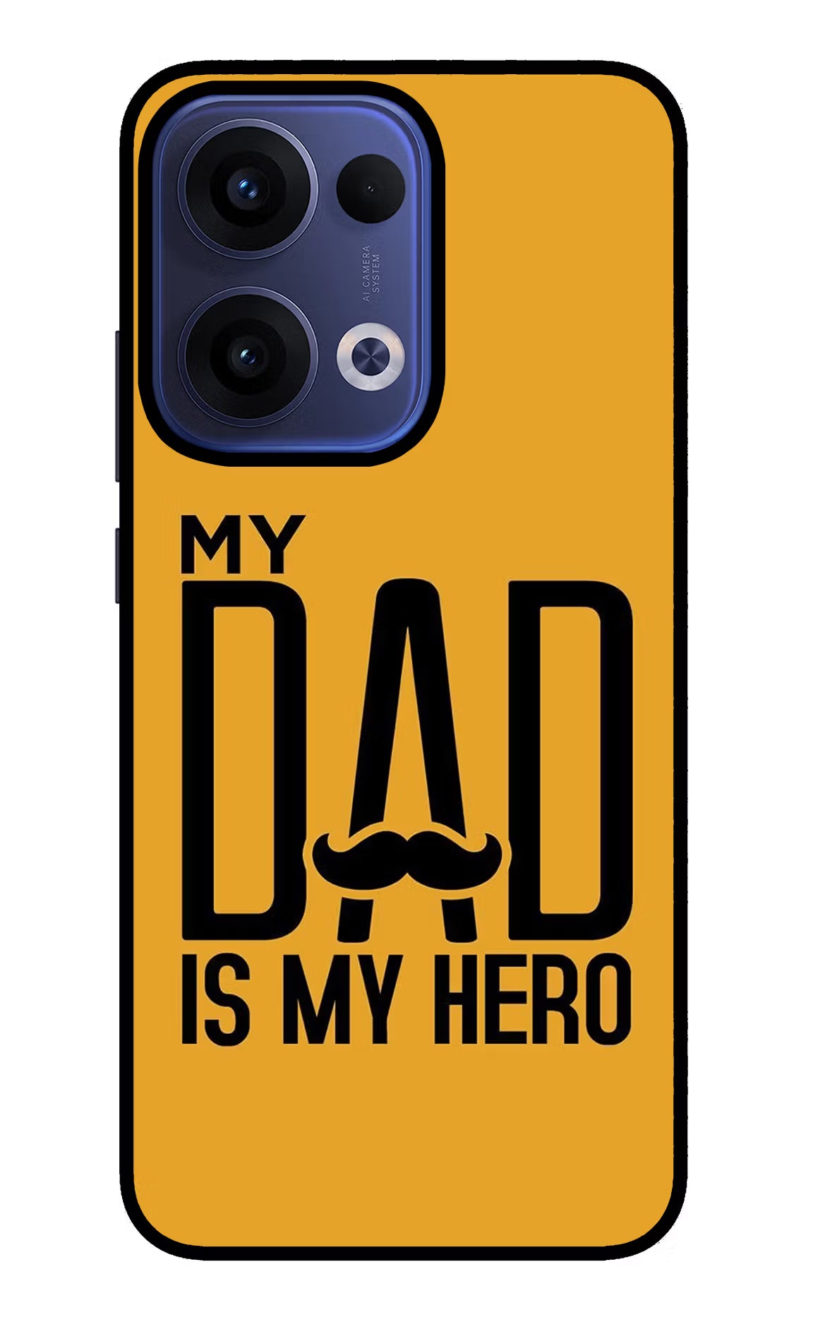 My Dad Is My Hero Oppo Reno13 5G Glass Case Back Cover by Casekaro
