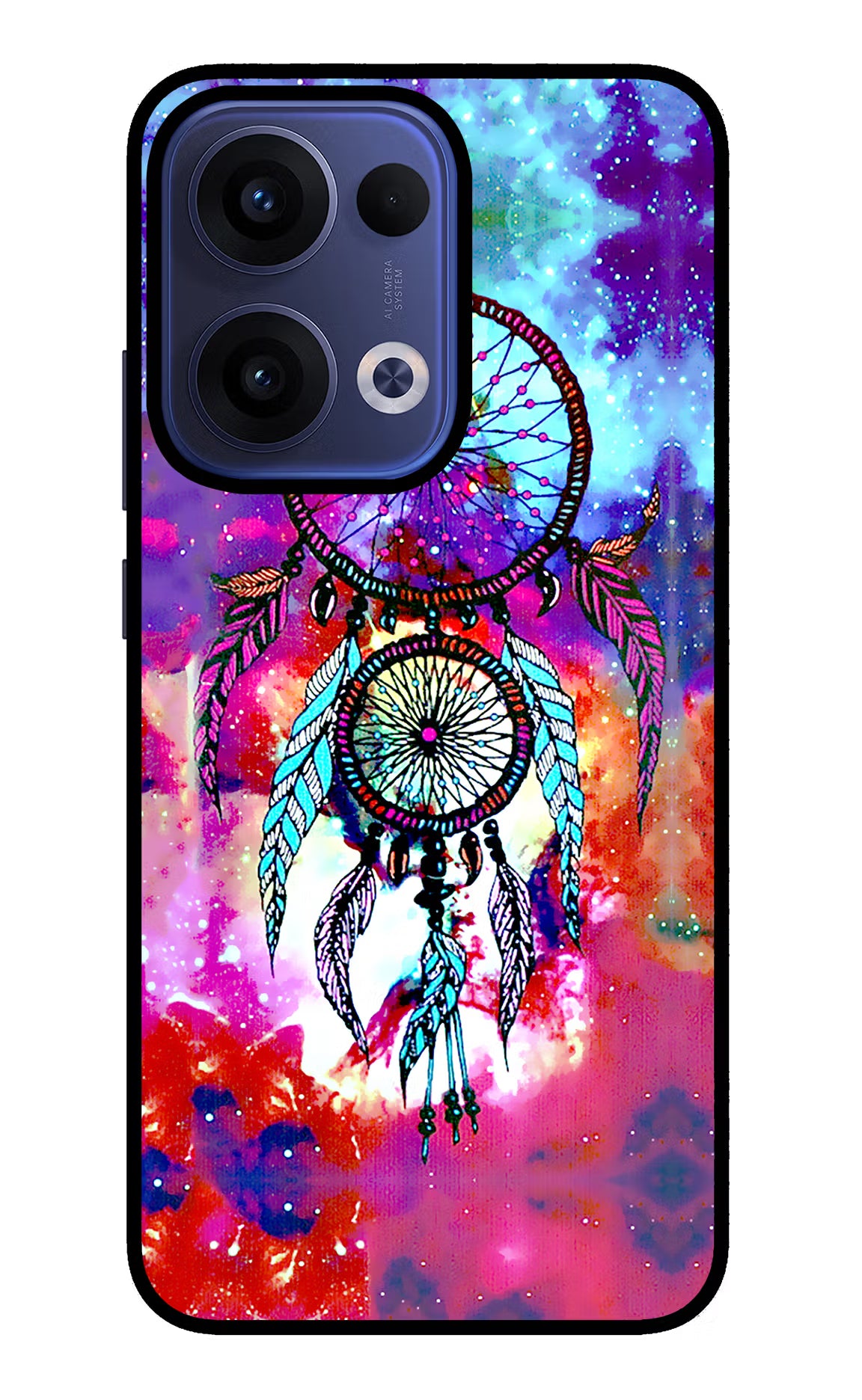 Dream Catcher Abstract Oppo Reno13 5G Glass Case Back Cover by Casekaro