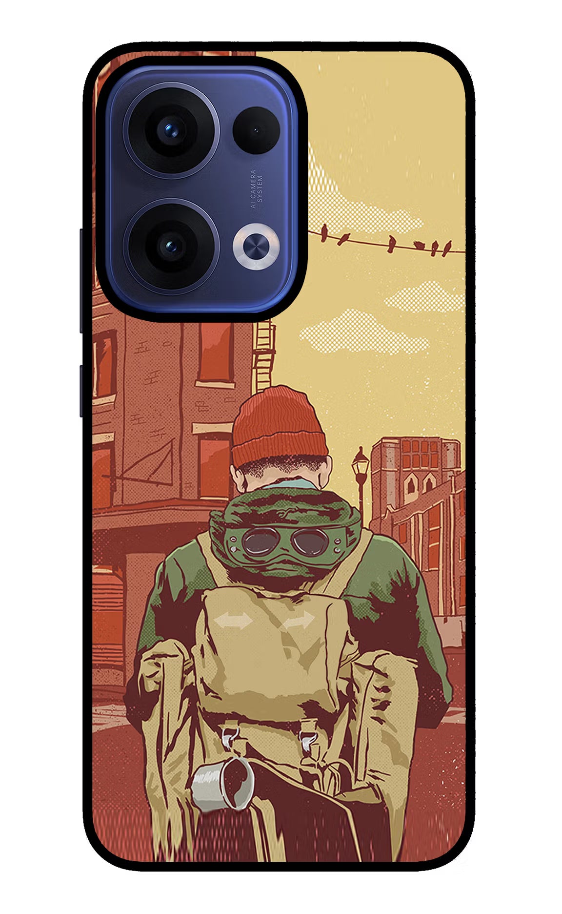 Adventurous Oppo Reno13 5G Glass Case Back Cover by Casekaro