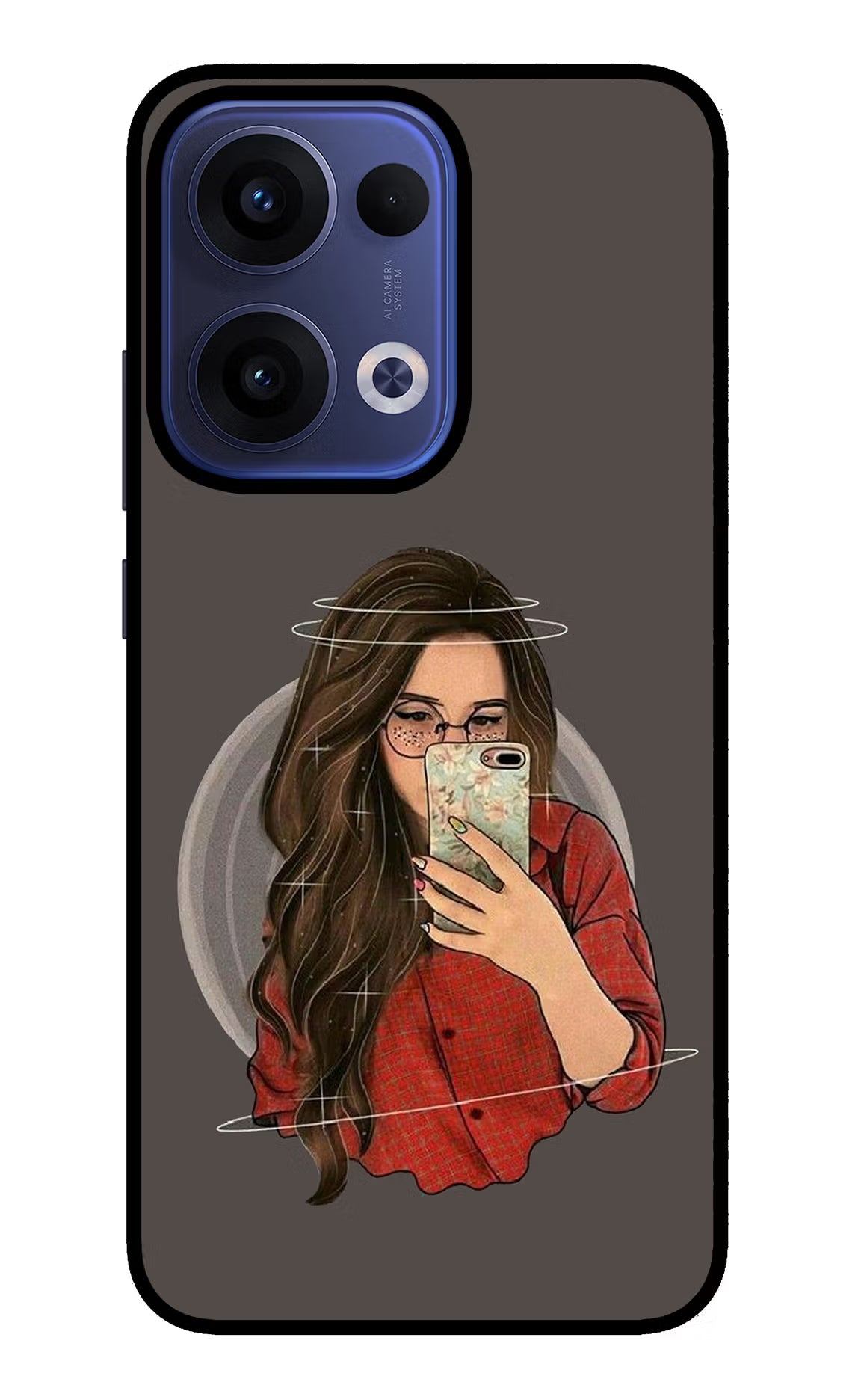 Selfie Queen Oppo Reno13 5G Glass Case Back Cover by Casekaro