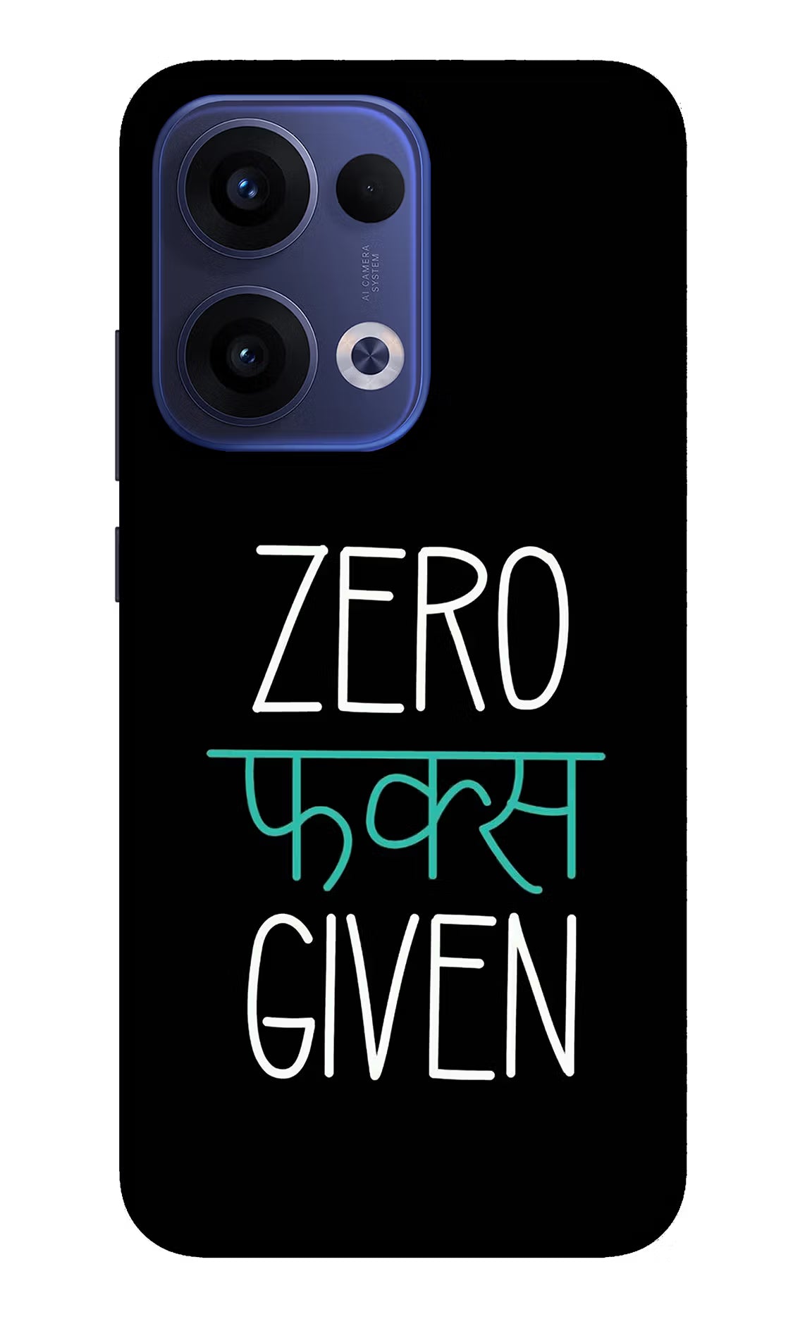 Zero Fucks Given Oppo Reno13 5G Glass Case