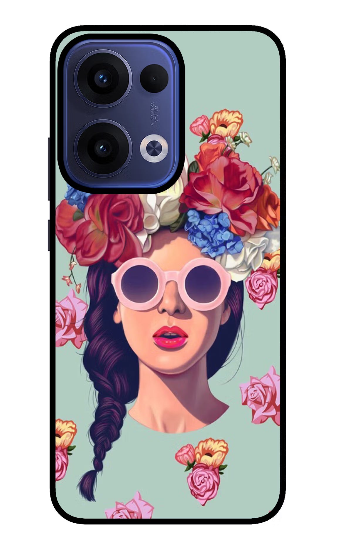 Pretty Girl Oppo Reno13 5G Glass Case Back Cover by Casekaro