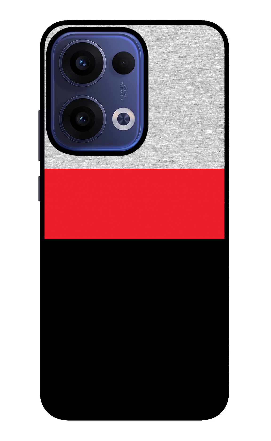 Tri Color Pattern Oppo Reno13 5G Glass Case