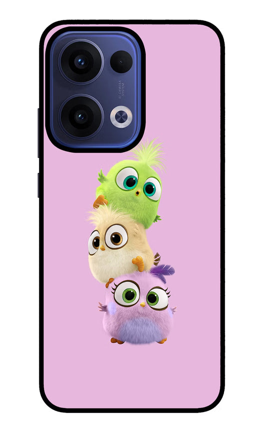 Cute Little Birds Oppo Reno13 5G Glass Case