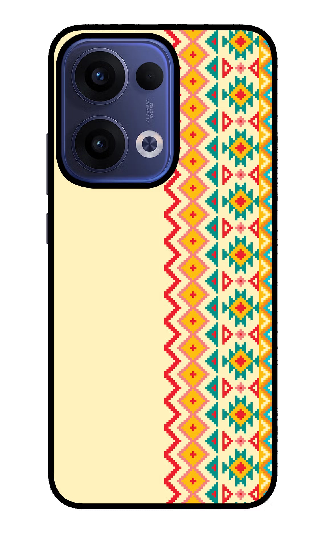 Ethnic Seamless Oppo Reno13 5G Glass Case