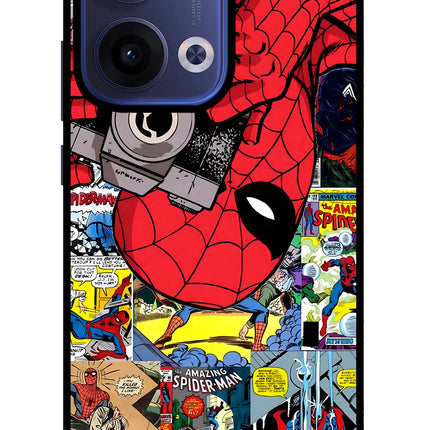 Spider Man Oppo Reno13 5G Glass Case Back Cover by Casekaro