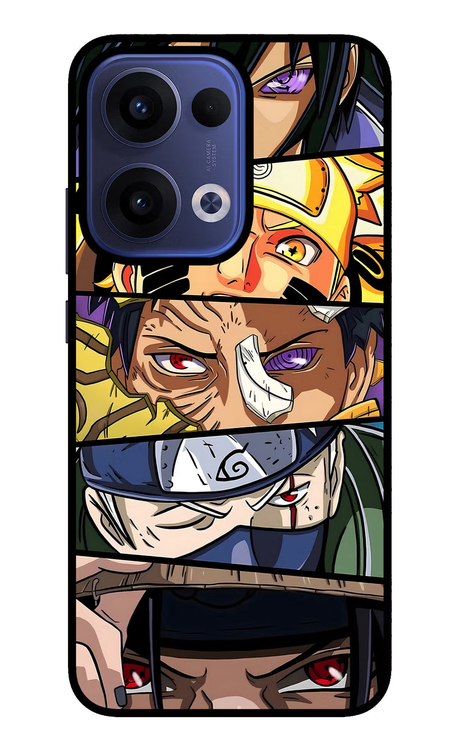Naruto Character Oppo Reno13 5G Back Cover, Glass case