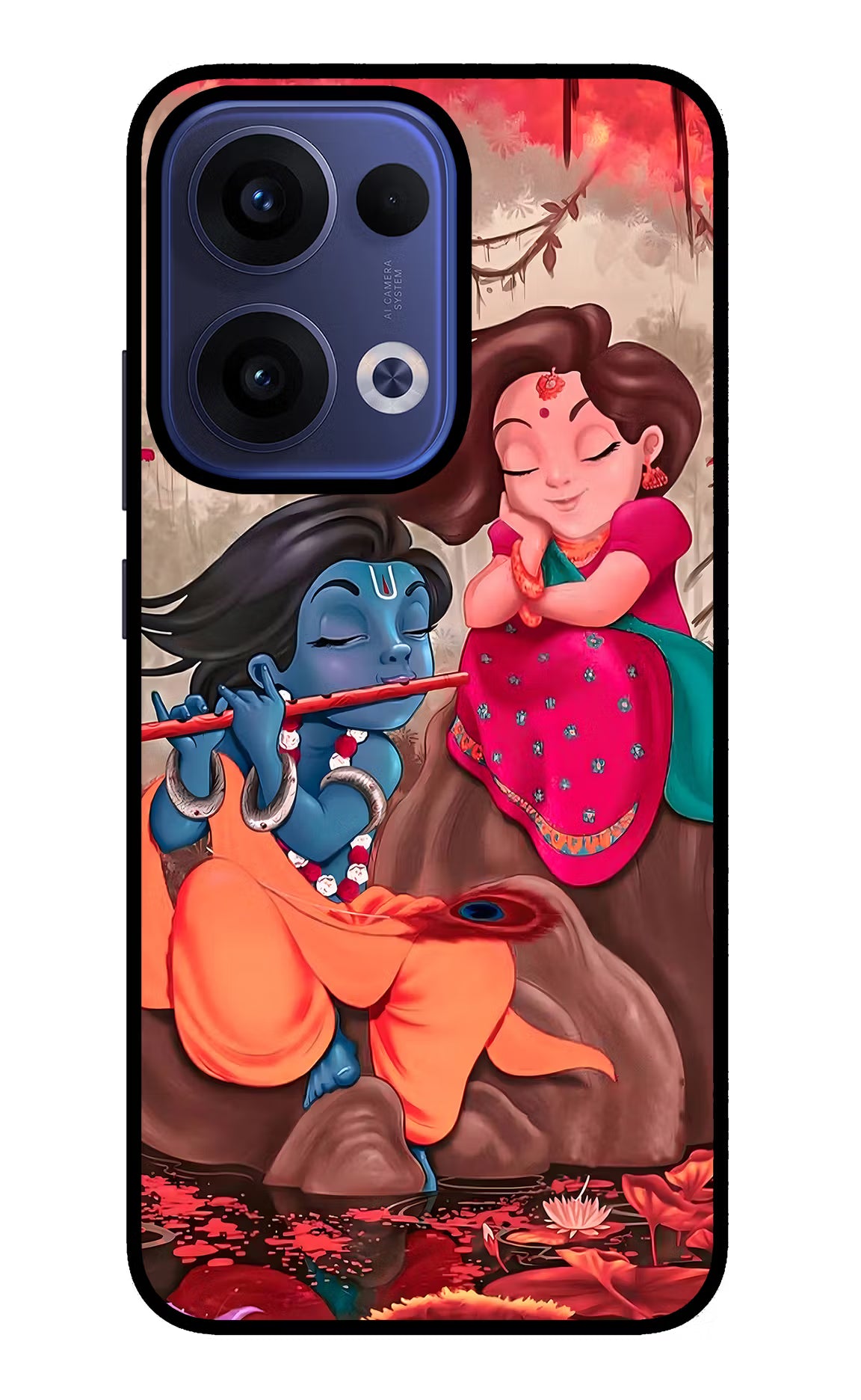 Radhe Krishna Oppo Reno13 5G Glass Case