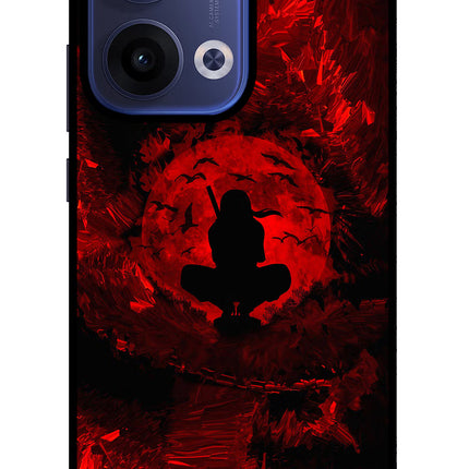 Itachi Uchiha Oppo Reno13 5G Glass Case Back Cover by Casekaro