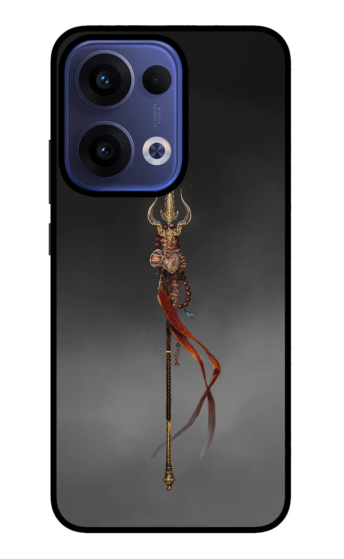 Shiv Trishul Oppo Reno13 5G Glass Case Back Cover by Casekaro