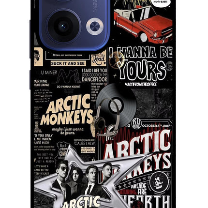 Arctic Monkeys Oppo Reno13 5G Glass Case Back Cover by Casekaro