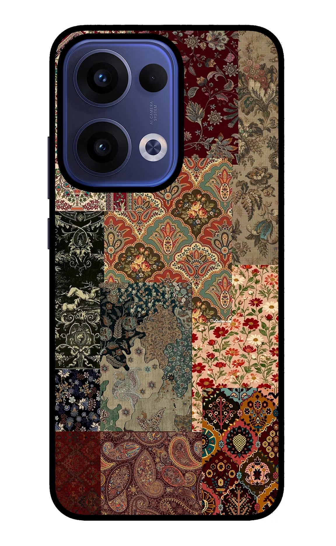 Desi Print Oppo Reno13 5G Glass Case Back Cover by Casekaro