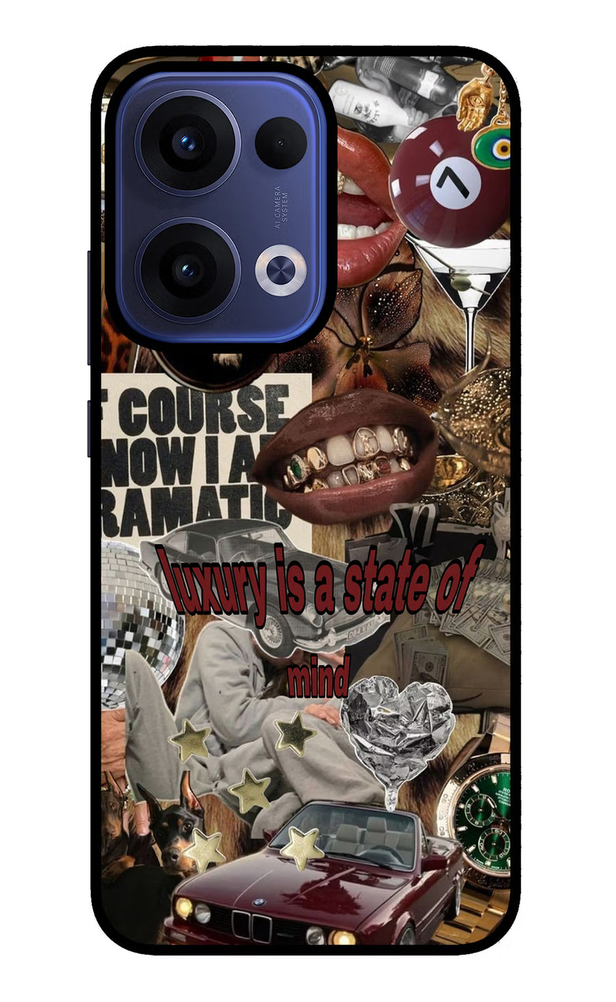 Luxury Oppo Reno13 5G Back Cover, Glass case