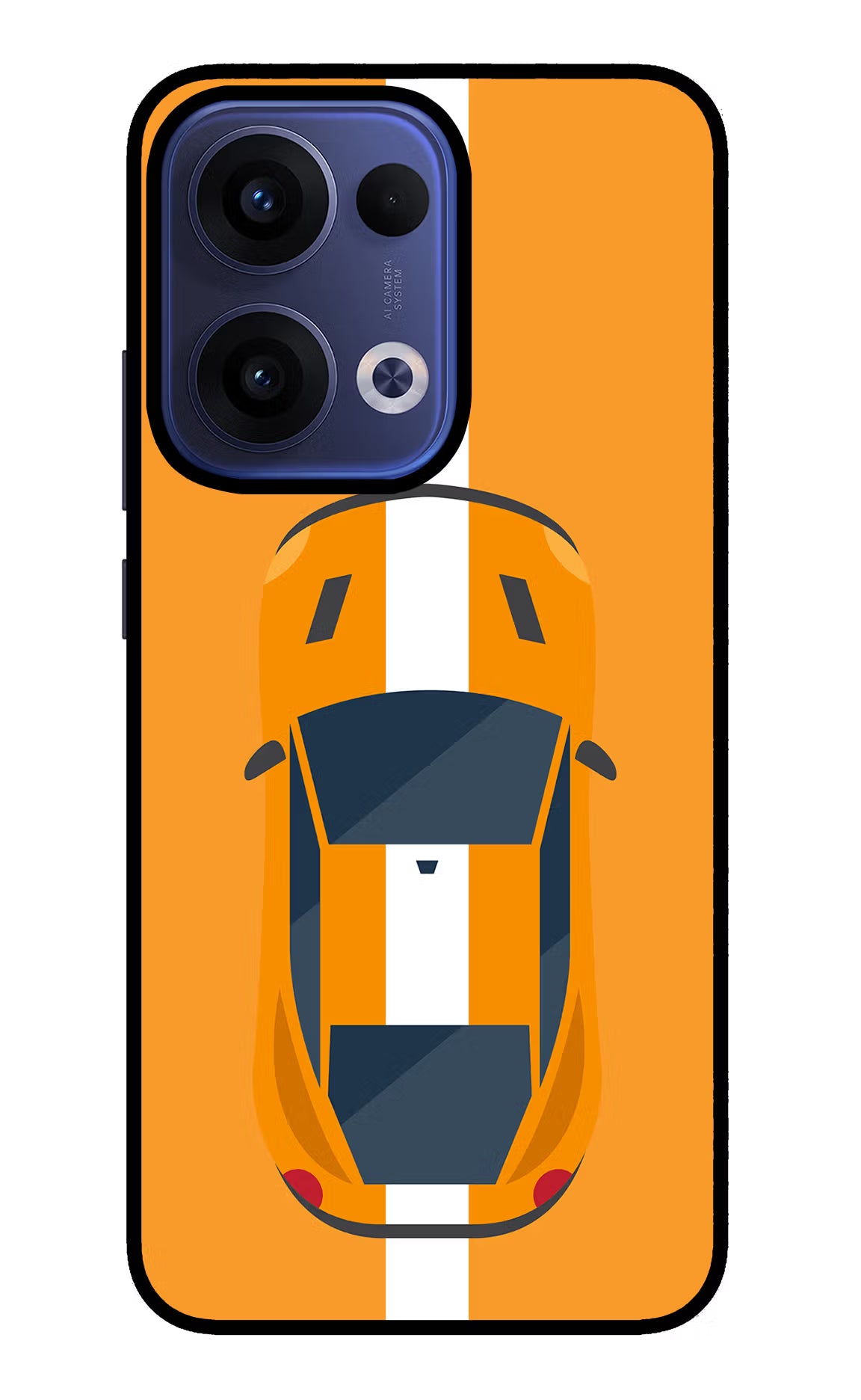 Highway Pursuit Oppo Reno13 5G Glass Case Back Cover by Casekaro