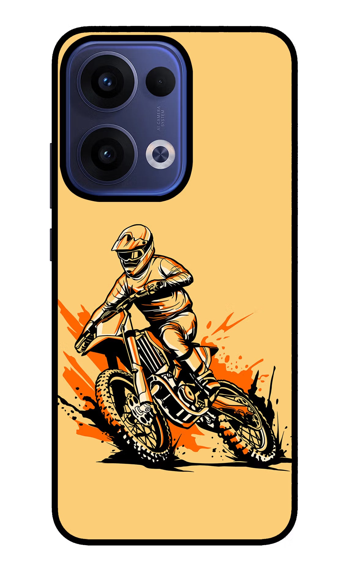 Off-Road Fury Oppo Reno13 5G Glass Case Back Cover by Casekaro