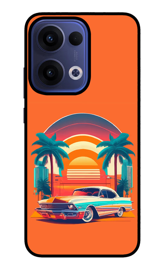 Palm Drive 80s Oppo Reno13 5G Glass Case