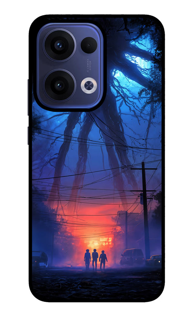 Ordinary Things Shadow Oppo Reno13 5G Glass Case