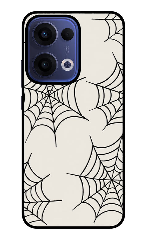 Spider Web Oppo Reno13 5G Glass Case