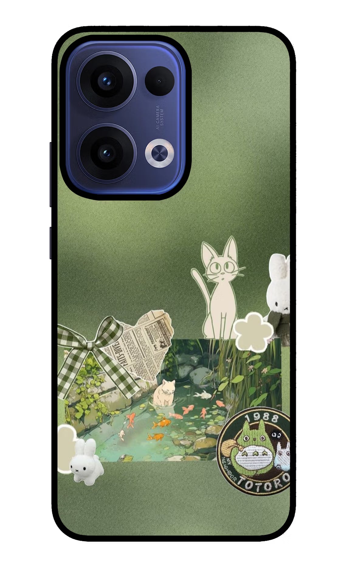 Aesthetic anime Oppo Reno13 5G Glass Case