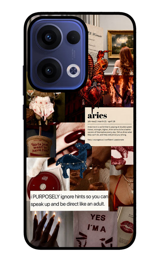 Zodiac Aries Oppo Reno13 5G Glass Case