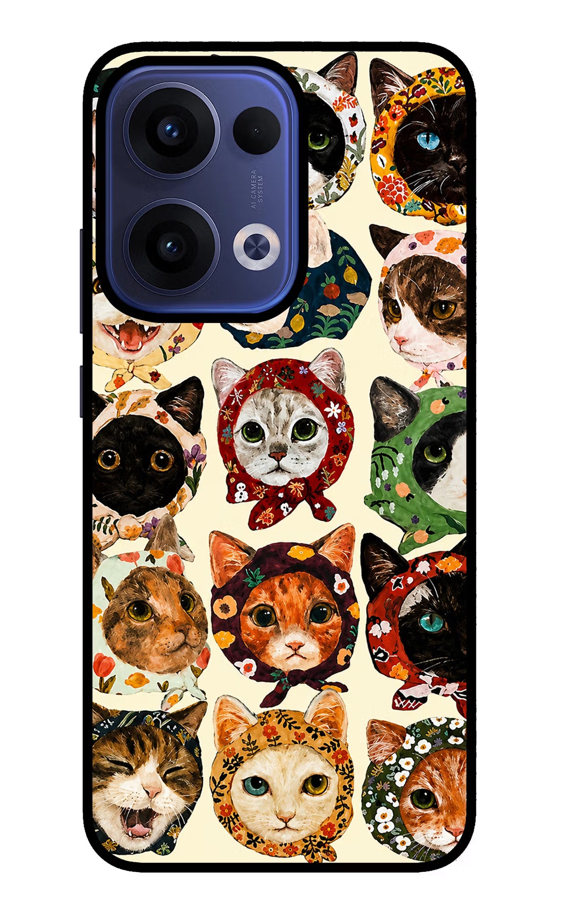 Cool Cat Oppo Reno13 5G Glass Case