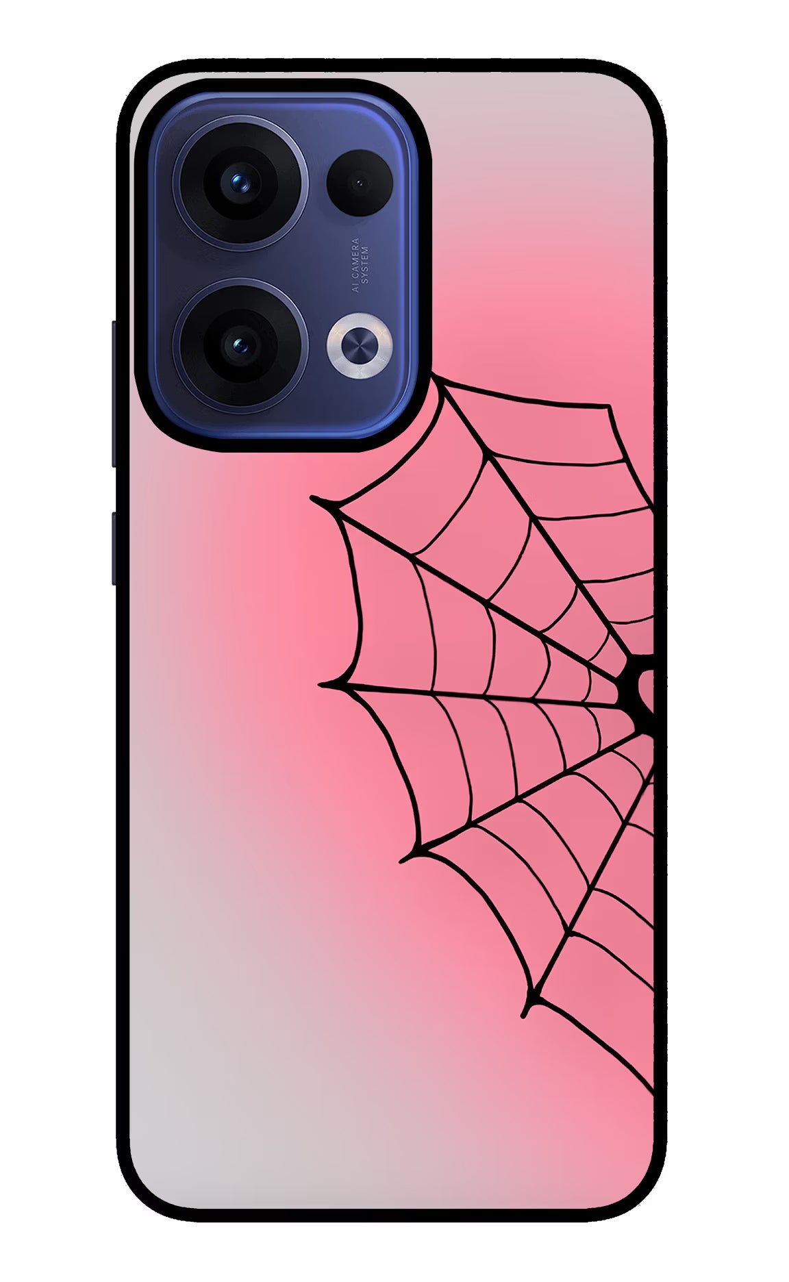 Pink Web Oppo Reno13 5G Glass Case