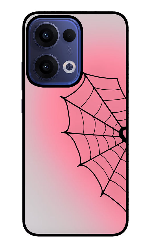 Pink Web Oppo Reno13 5G Glass Case