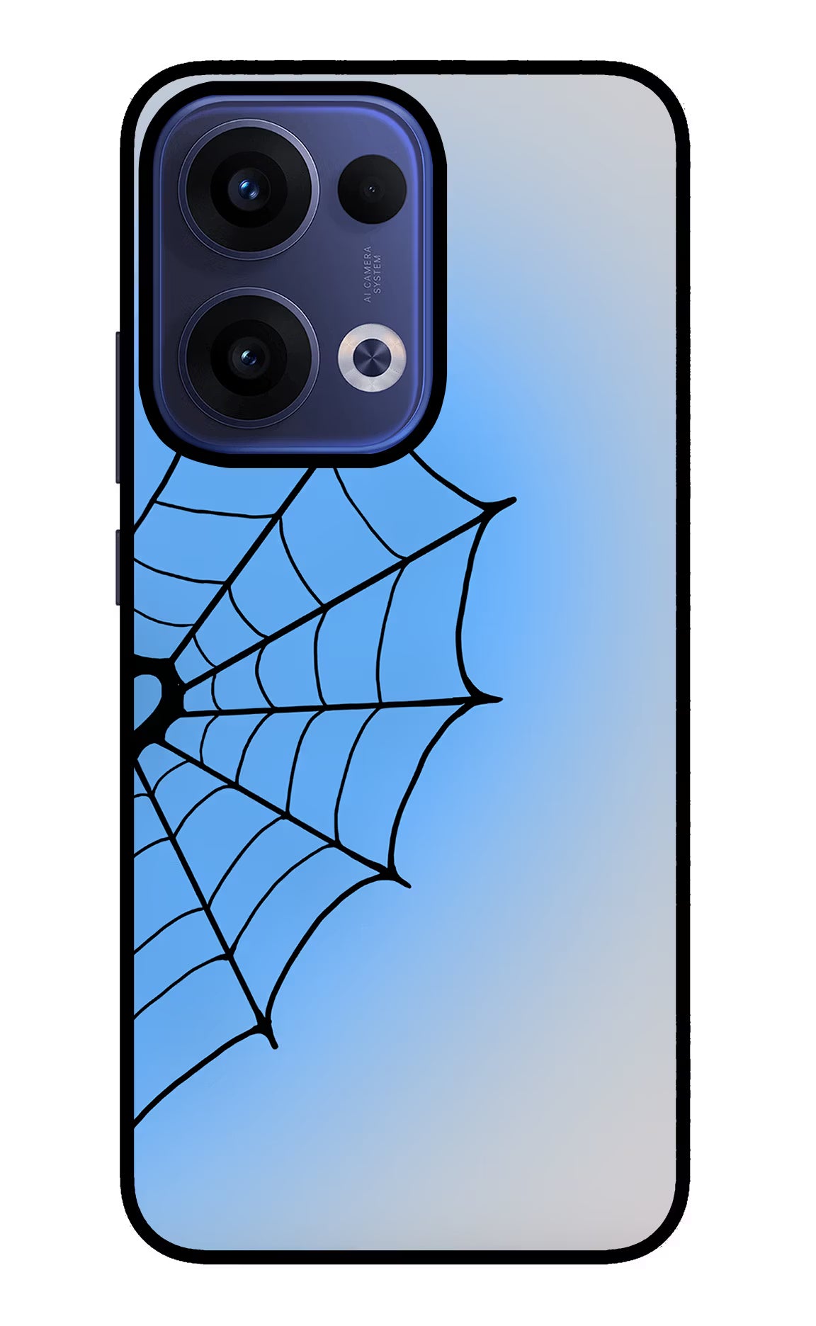 Blue Web Oppo Reno13 5G Glass Case
