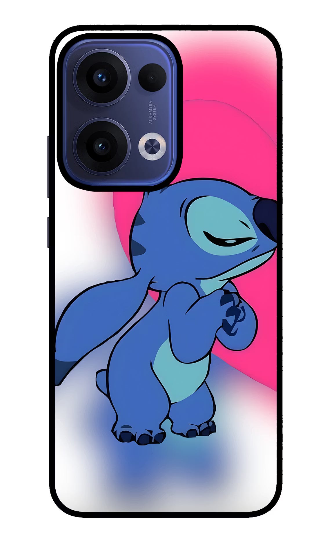 Stitch Hug Oppo Reno13 5G Glass Case