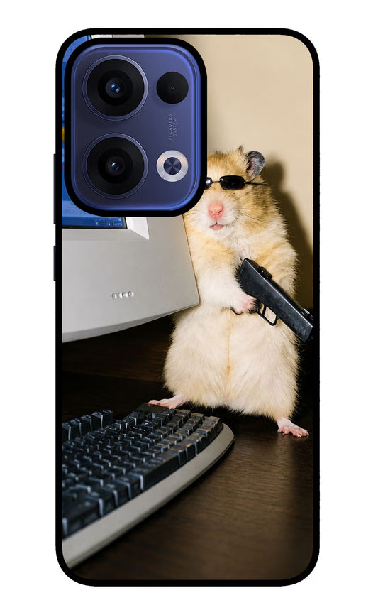 Hacker Hamster Oppo Reno13 5G Glass Case