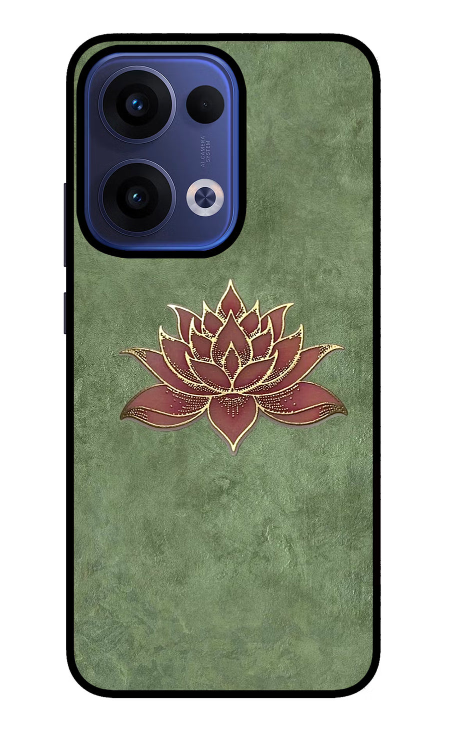 Lotus Grace Oppo Reno13 5G Back Cover, Glass case