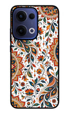 White Mayura Oppo Reno13 5G Glass Case