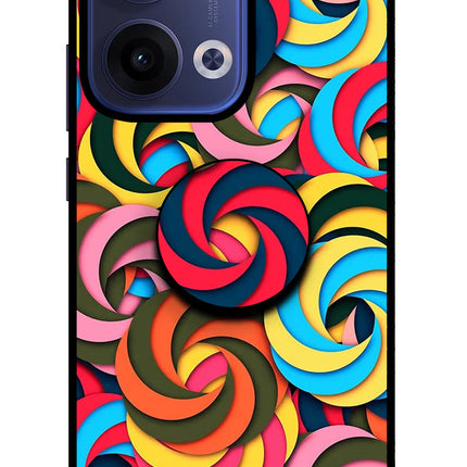 Spiral Pattern Oppo Reno13 5G Pop Case by Casekaro