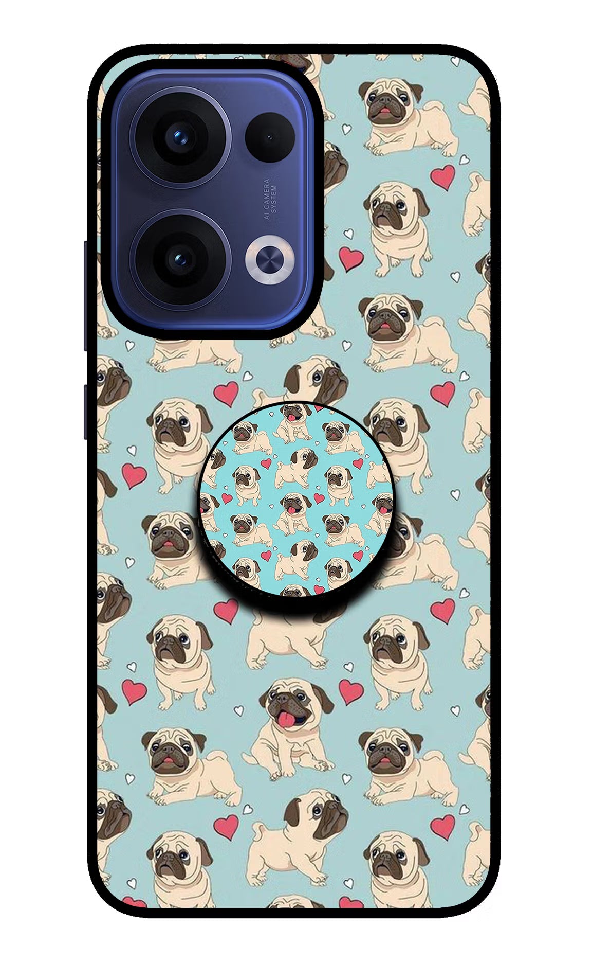Pug Dog Oppo Reno13 5G Pop Case by Casekaro